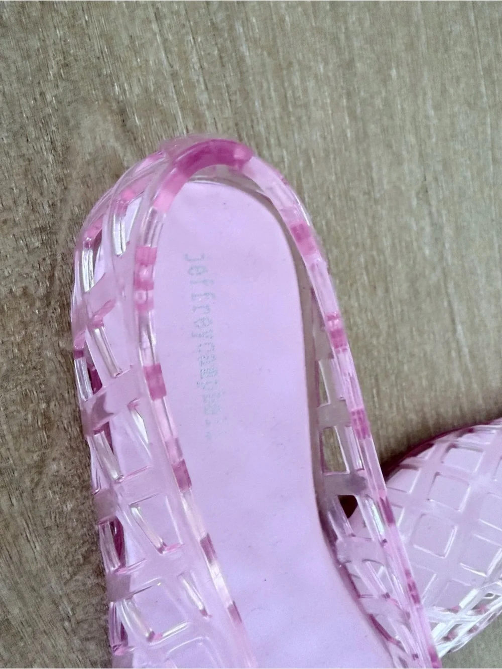 Jeffrey Campbell Jellz Pink Jelly Flats Size 10 NEW Never Worn